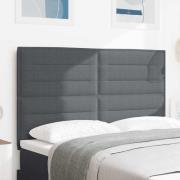 vidaXL LED huvuddyna med LED-ljusslingor Mörkgrå 160 cm Kordread tyg