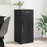 vidaXL Förvaringsskåp Svart Ek 40 x 42,5 x 93 cm Konstruerat trä