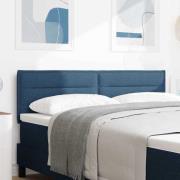 vidaXL LED huvuddyna med LED -remsljus Blå 160 cm Polyester