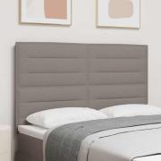 vidaXL LED huvuddyna med LED-ljusslingor Taupe 144 cm tyg