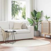 vidaXL Områdesmattor HUARTE Kräm 140 x 200 cm Polyester