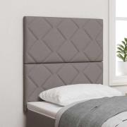 vidaXL LED huvuddyna Taupe 80 cm tyg