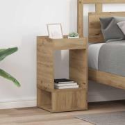 vidaXL Sidobord 2 pcs Artisan Ek 30 x 30 x 56 cm Konstruerat trä