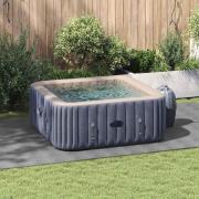 vidaXL Bottenmatta ljusgrå 420x220 cm polyester geotextil