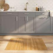 vidaXL Matta rektangulär naturlig 80x100 cm bambu