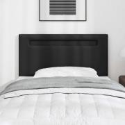 vidaXL LED huvuddyna Svart 100 cm Konstläder