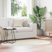 vidaXL Områdesmattor HUARTE Kräm 120 x 170 cm Polyester