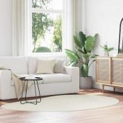 vidaXL Områdesmattor HUARTE Kräm 160 x 230 cm Polyester