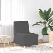 vidaXL | Modulsofa utan armstöd | Mörkgrå 55 x 74 x 82 cm Mockatyg