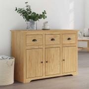 vidaXL Sideboard BODO Honung brun 115,5 x 44 x 80 cm Konstruerat trä