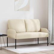 vidaXL Soffor med kudde 110cm Kräm Plywood