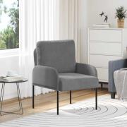 vidaXL Soffor med kudde 55cm Mörkgrå Plywood