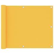 vidaXL Balkongskärm gul 75x600 cm oxfordtyg