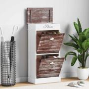 vidaXL Skoskåp brun 50x28x98 cm kejsarträ