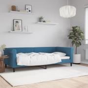 vidaXL Dagbädd blå 90x200 cm sammet