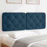vidaXL Headboard Cushion Blue 140 cm Velvet