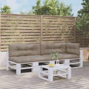 vidaXL Palldynor 5 st taupe tyg