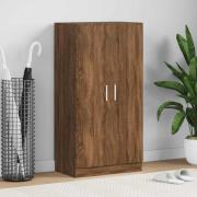 vidaXL Skoställ brun ek 55x35x108 cm konstruerat trä