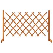 vidaXL Spaljéstaket orange 120x90 cm massivt granträ