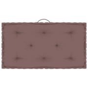 vidaXL Dyna till pallsoffa taupe 73x40x7 cm bomull