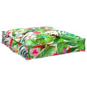 vidaXL Kudde Blommor Flerfärgsdesign 70 x 70 x 12 cm Oxford Tyg