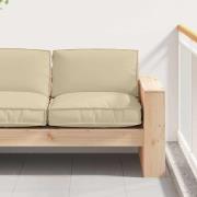 vidaXL Kudde Beige 80 x 80 x 12 cm Oxford Tyg