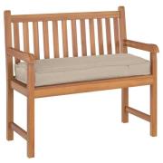 vidaXL Kudde Taupe 110 x 40 x 8 cm Oxford Tyg