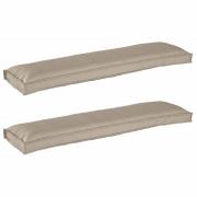 vidaXL Pallkuddset 2 pcs Taupe 150 x 40 x 8 cm Oxford Tyg