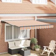 vidaXL Markisram Blå och Orange 350 x 250 cm