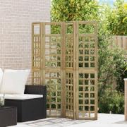 vidaXL Avskärmningsskärm Honung brun 160 x 180 cm Massiv furu