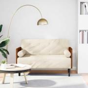 vidaXL Loveseat soffa med dynor 110 cm linne