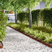 vidaXL Kant för gräsmatta 10 pcs Brun 100 x 0,05 x 20 cm