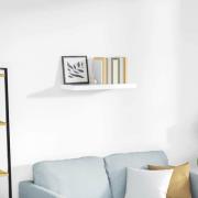 vidaXL Svävande vägghylla vit högglans 60x23,5x3,8 cm MDF