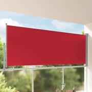 vidaXL Infällbar sidomarkis 140 x 300 cm röd