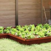 vidaXL Snigelfence 4 pcs Rostig 13,5 x 13,5 x 25 cm