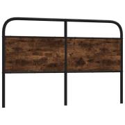 vidaXL Ersättningsgavel rökfärgad ek 150 cm konstruerat trä och stål