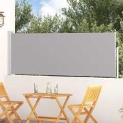 vidaXL Infällbar sidomarkis 100x300 cm grå