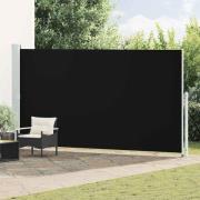 vidaXL Infällbar sidomarkis 200x500 cm svart