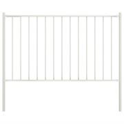 vidaXL Staketpanel Woerden med stolpar stål 1,7x1 m vit