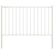 vidaXL Staketpanel Woerden med stolpar stål 1,7x1,25 m vit