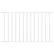 vidaXL Staketpanel Pulverlackerad stål 1,7x0,75 m vit