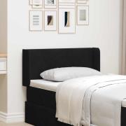 vidaXL Sänggavel Öra Svart 40,5 x 40,5 x 4 cm Sammet