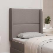 vidaXL Sänggavel Öra Taupe 80 x 16 x 4 cm tyg