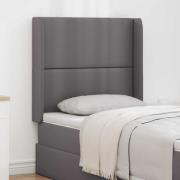 vidaXL Sänggavel Öra Grå 80 x 16 x 4 cm PVC