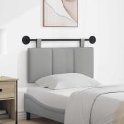 vidaXL Hängande Huvudgavel Väggmonterad Moln Grå 100 x 55 x 5 cm tyg