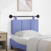 vidaXL Hängande Huvudgavel Väggmonterad Jeansblå 100 x 55 x 5 cm tyg