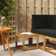 vidaXL Pallbänk Naturfärg 43 x 43 x 37 cm Massivt Akaciaträ