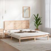 vidaXL Sängram utan madrass 200x200 cm massiv furu