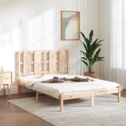 vidaXL Sängram massivt trä 135x190 cm