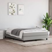 vidaXL Boxspring-sängram ljusgrå 140x200 cm tyg